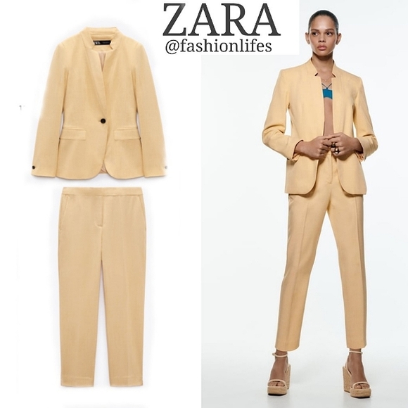 Zara Jackets & Blazers - NWT Zara Tailored Inverted Lapel Shoulder Padded Blazer Suit Jacket